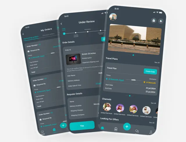 تطبيق إدارة التوصيل والسائقين